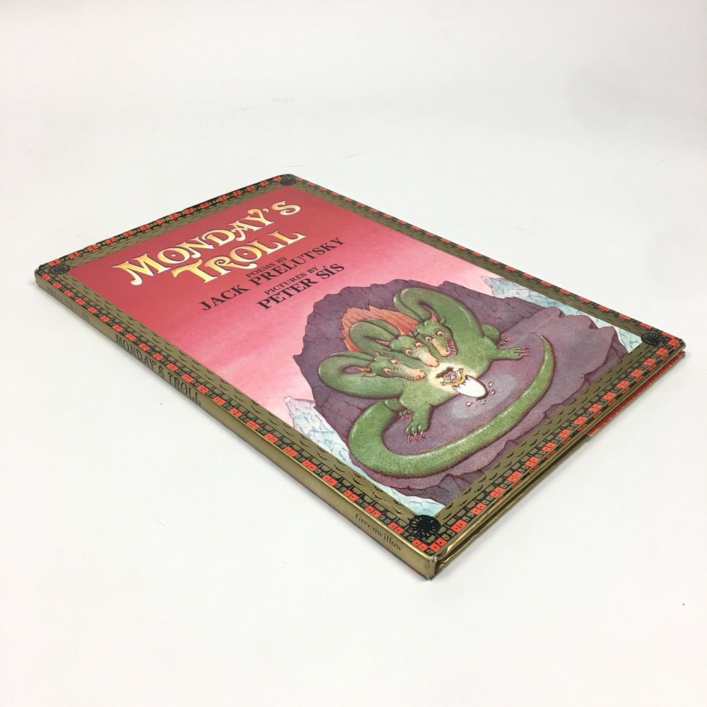 Mondays Troll First Edition Hardcover‎ Book Dust Jacket Jack Prelutsky Peter Sis